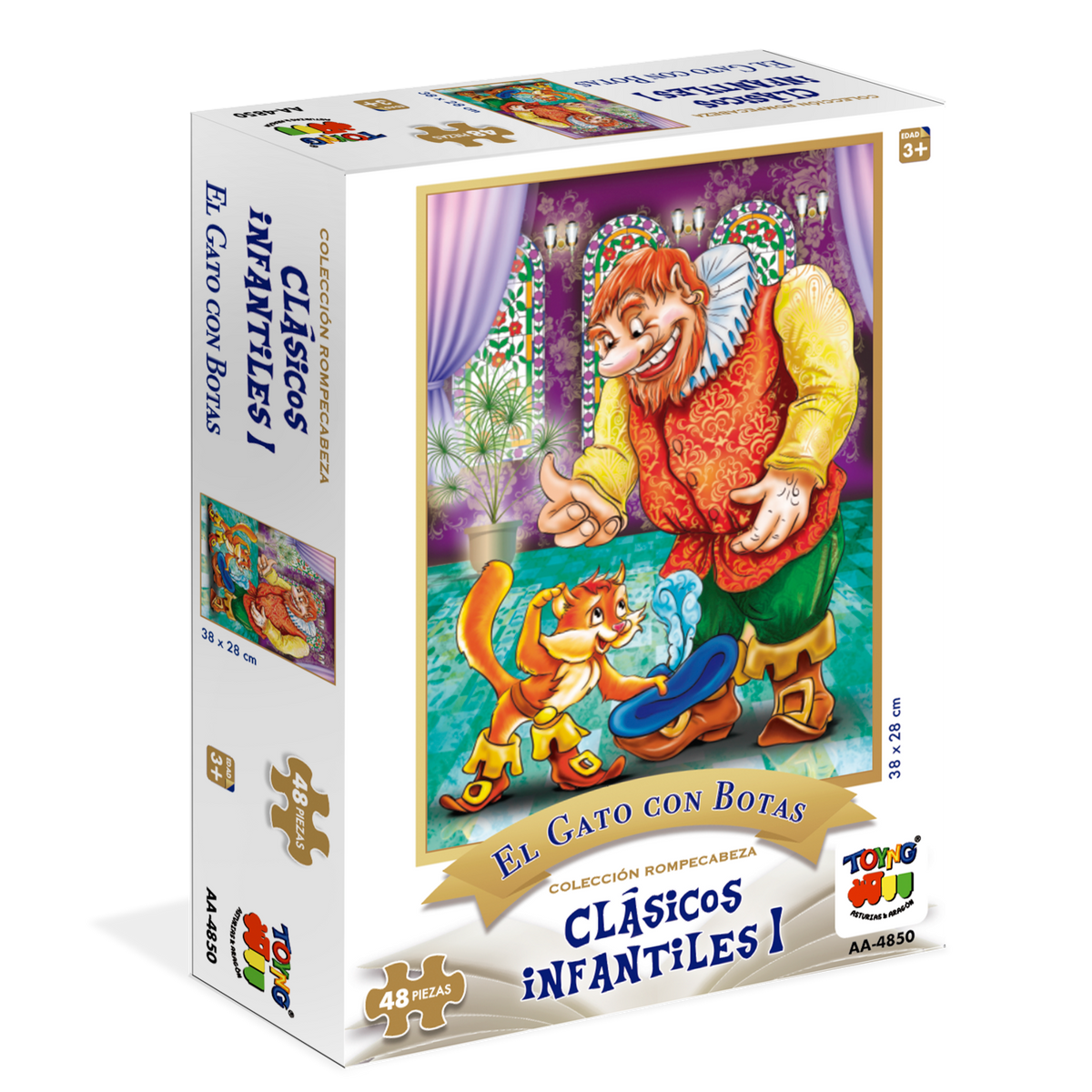 Puzzle 48 Piezas - El Gato Con Botas - Toyng - Toyng Chile