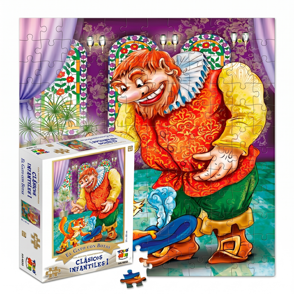 Puzzle 48 Piezas - El Gato Con Botas - Toyng - Toyng Chile