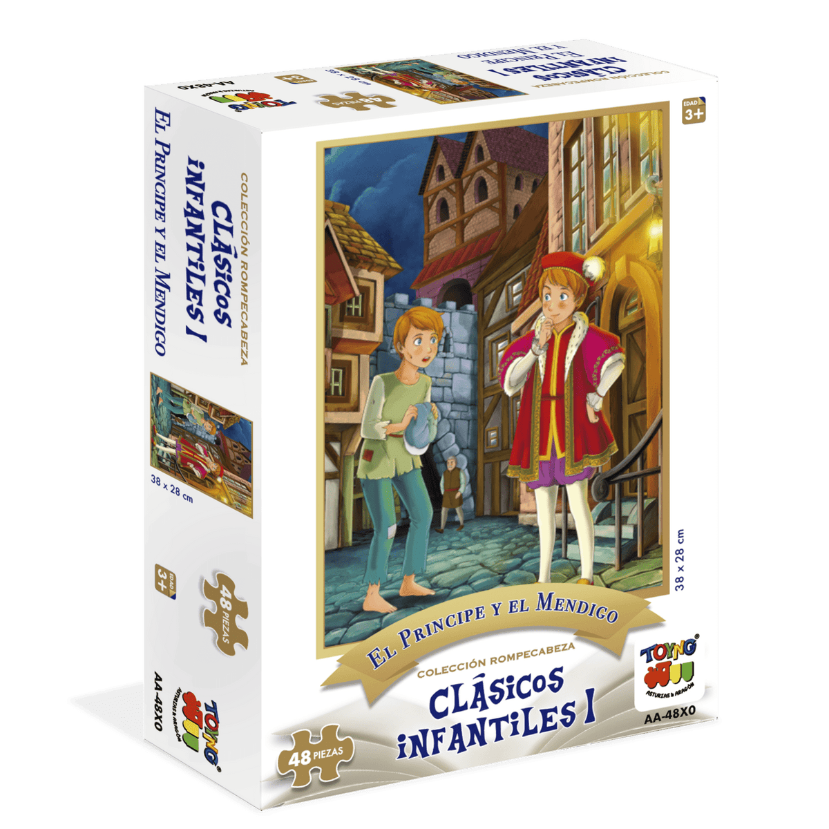 Puzzle 48 Piezas - El Principe Y El Mendigo - Toyng - Toyng Chile
