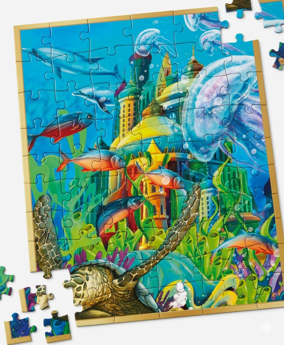 Puzzle 48 Piezas - Reino Marino - Toyng - Toyng Chile