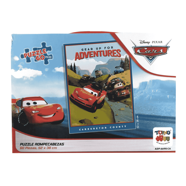 Puzzle 60 Piezas de Cars Mod. Maleta