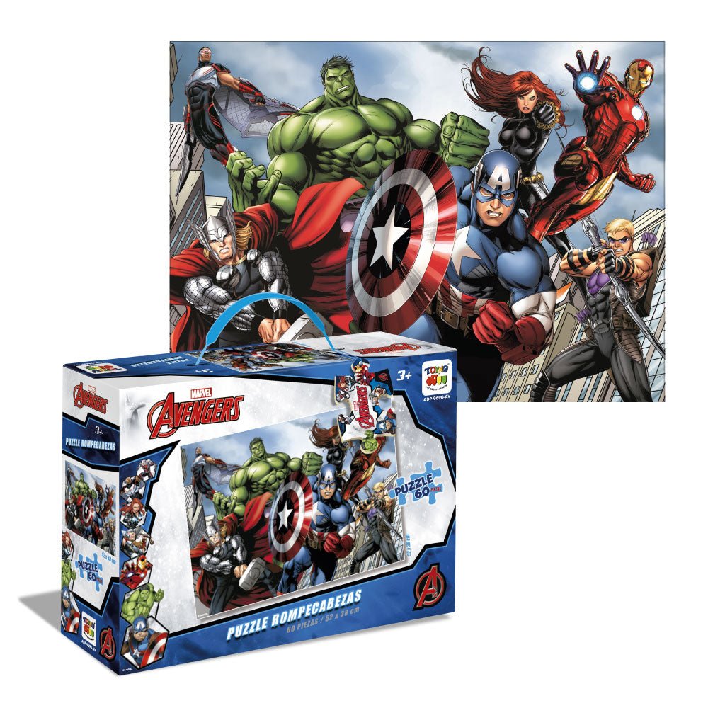 Puzzle 60 Piezas Mod Maleta Avengers - Toyng - Toyng Chile