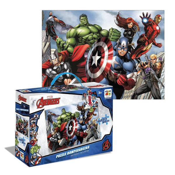 Puzzle 60 Piezas Mod Maleta Avengers - Toyng - Toyng Chile
