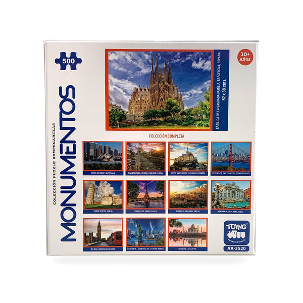 Puzzle Basílica De La Sagrada Familia (500 Piezas) - Toyng - Toyng Chile