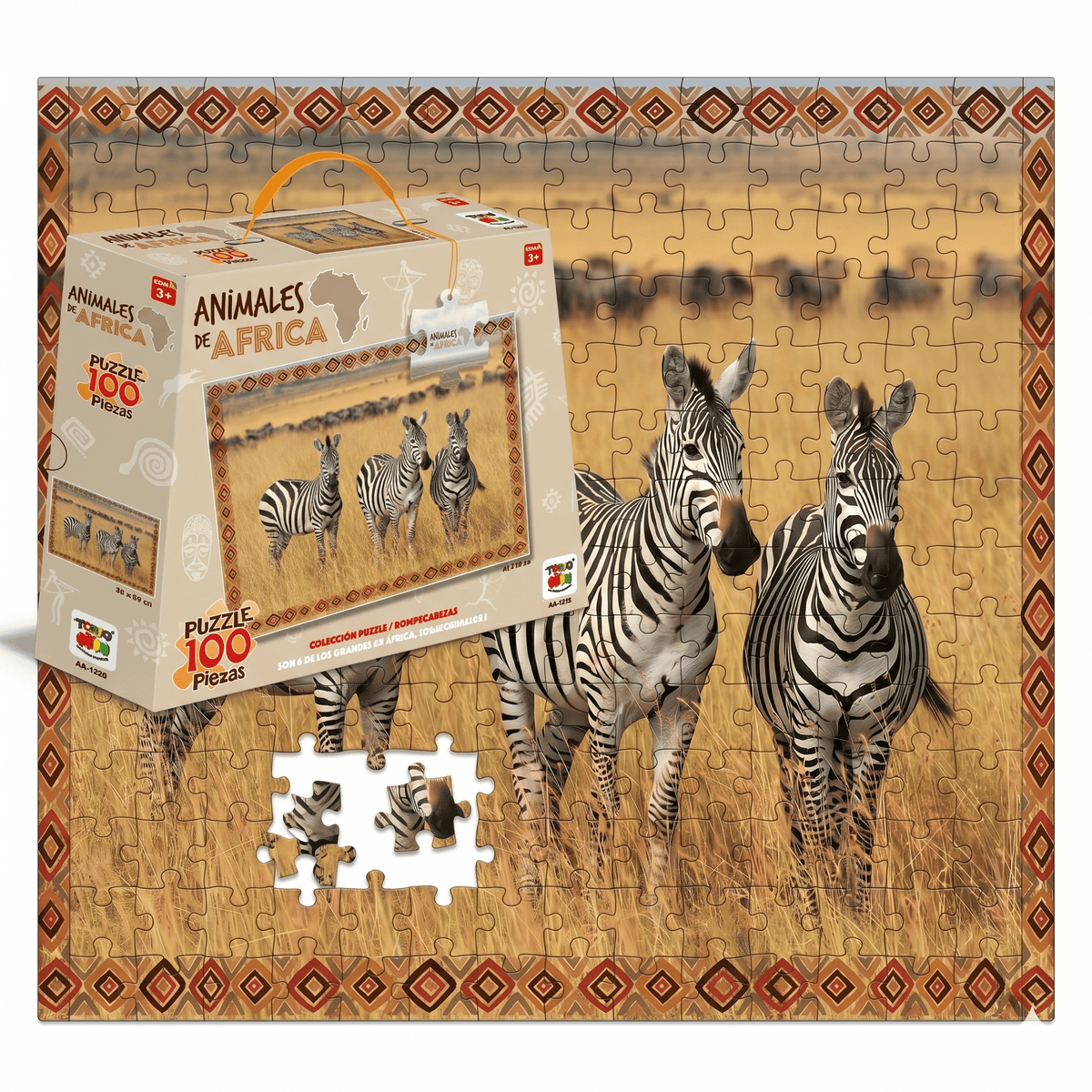 Puzzle Cebras (100 Piezas) - Toyng - Toyng Chile