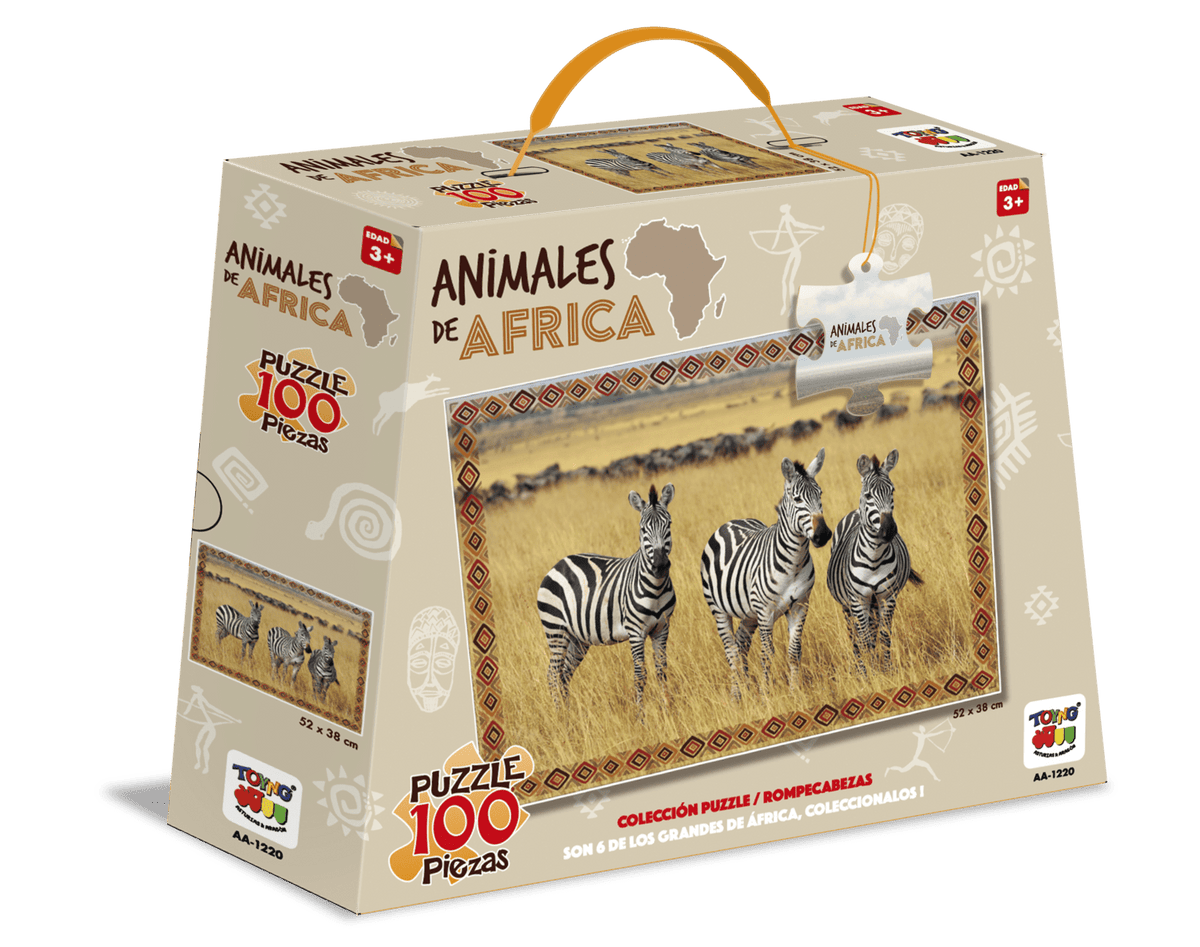 Puzzle Cebras (100 Piezas) - Toyng - Toyng Chile
