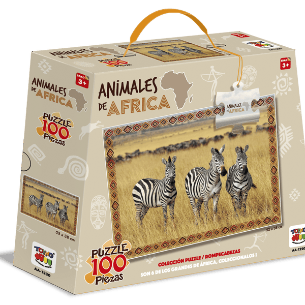 Puzzle Cebras (100 Piezas) - Toyng - Toyng Chile