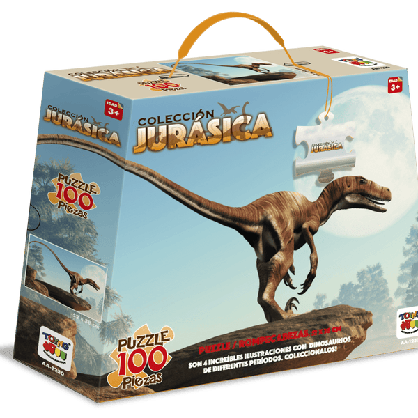 Puzzle Deinonychus Colección Jurásica (100 Piezas) - Toyng - Toyng Chile