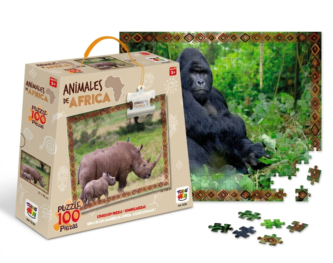 Puzzle Gorila (100 Piezas) - Toyng - Toyng Chile