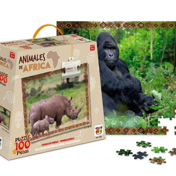 Puzzle Gorila (100 Piezas) - Toyng - Toyng Chile