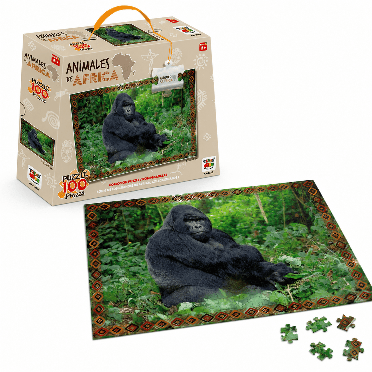 Puzzle Gorila (100 Piezas) - Toyng - Toyng Chile