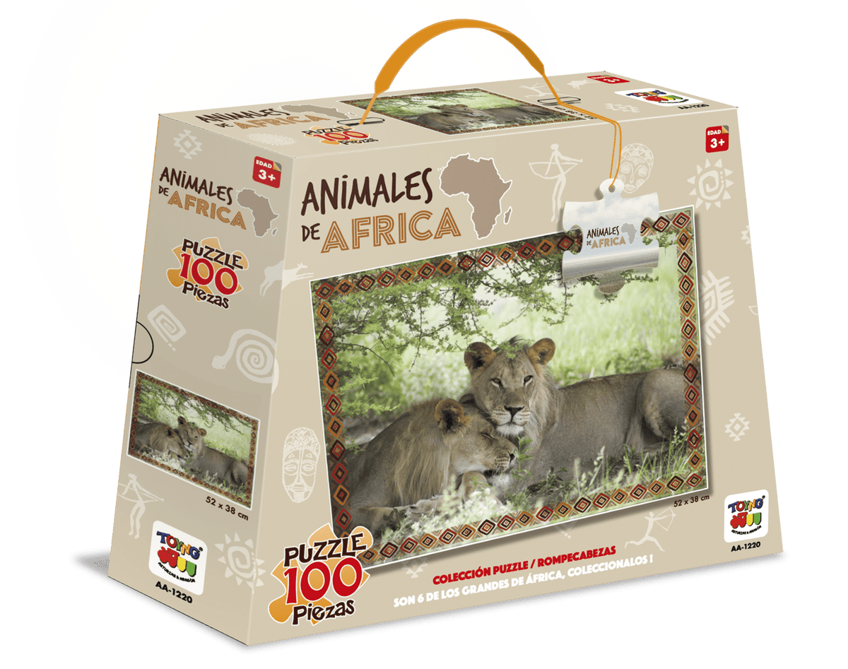 Puzzle Leones (100 Piezas) - Toyng - Toyng Chile