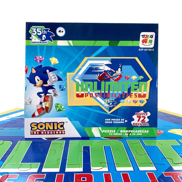 Puzzle Rompecabezas de Piso (72) Piezas Grandes - Sonic - Toyng Chile