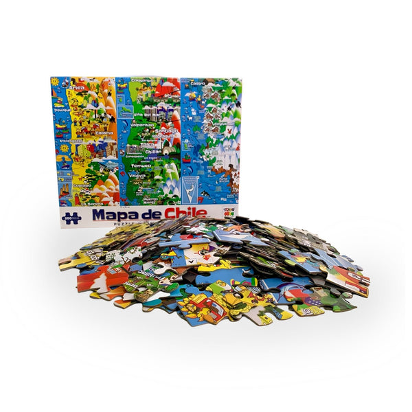Puzzle Rompecabezas Mapa De Chile (200 Piezas) - Toyng - Toyng Chile
