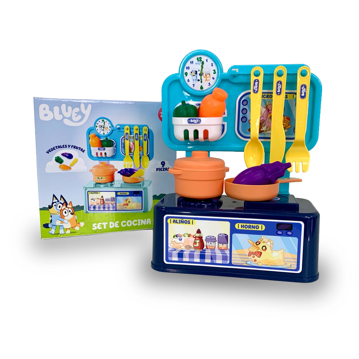 Juguete Set de Cocina Infantil (9) Piezas - Bluey