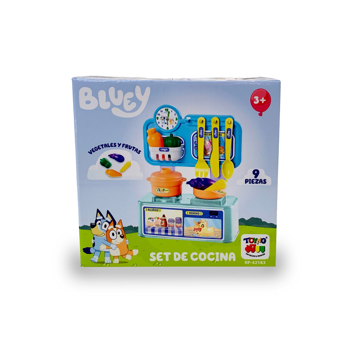 Juguete Set de Cocina Infantil (9) Piezas - Bluey