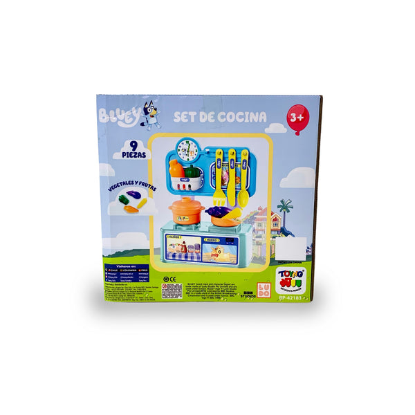 Juguete Set de Cocina Infantil (9) Piezas - Bluey