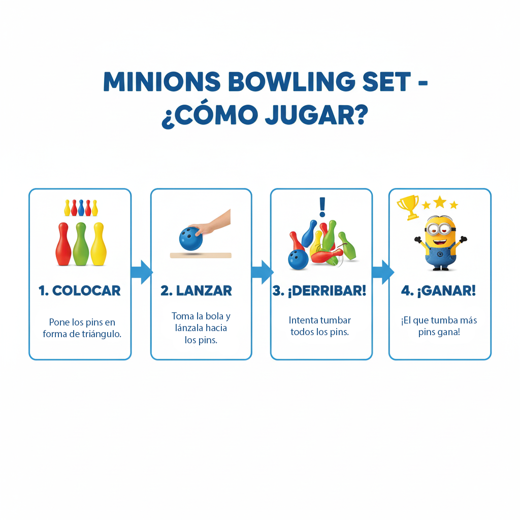 Juego Set De Bowling Mf - Mi Villano Favorito