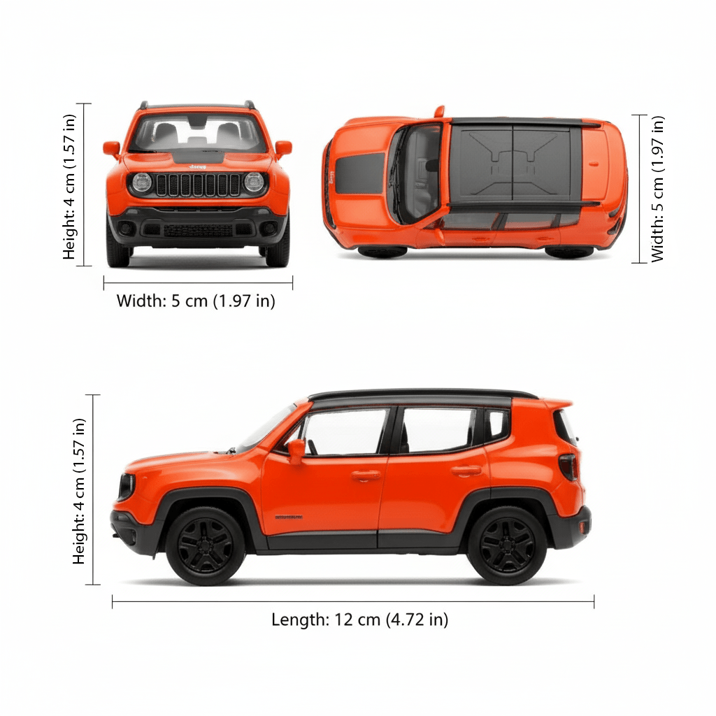 SUV Jeep Renegade Trailhawk Escala 1:34:39 - Welly - Toyng Chile