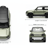 SUV Land Rover Defender 2020 Escala 1:34:39 - Welly - Toyng Chile