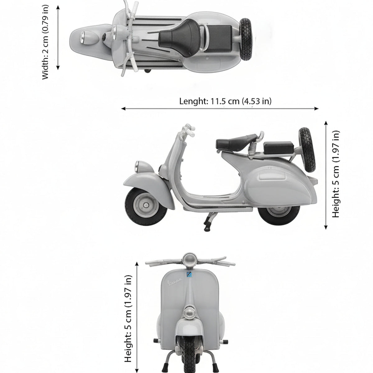 Moto Vespa 1953 125Cc - Welly Escala 1:18