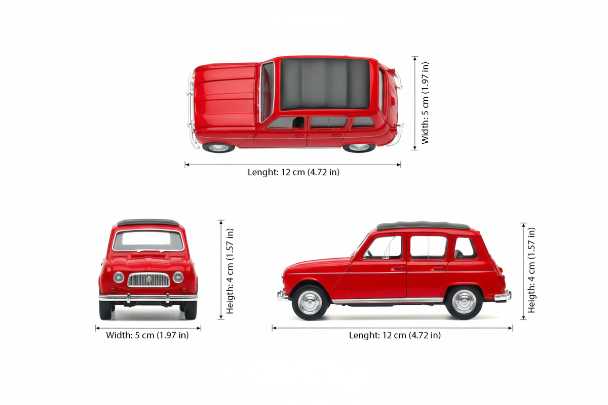 Auto Renault 4 - Welly Escala 1:34:39