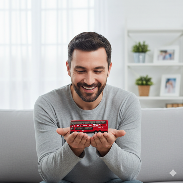 Bus Mercedes Benz MB 0 404 DD Escala 1:64 - Welly