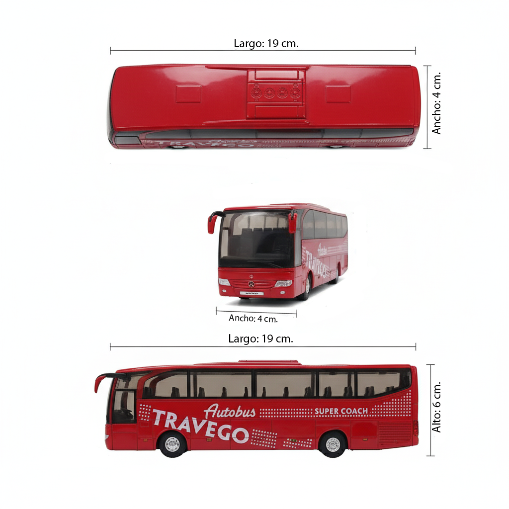 Bus Mercedes Benz Travego Escala 1:64 - Welly