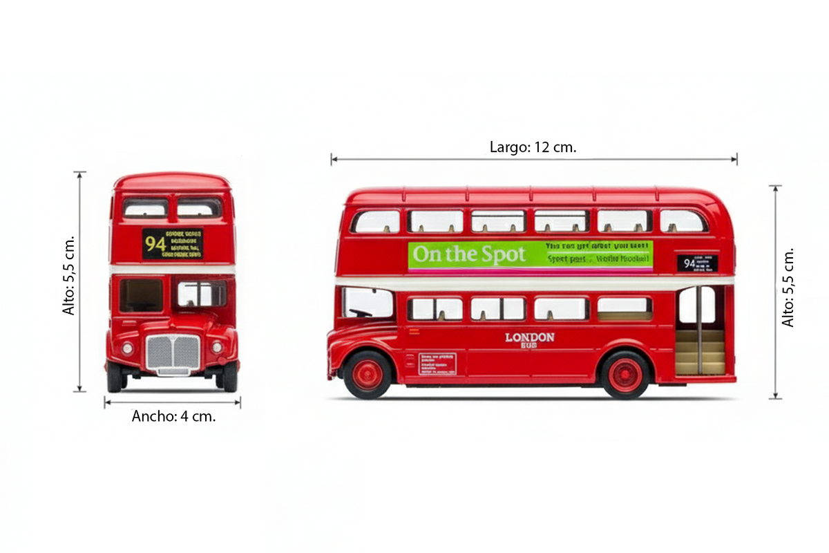 Bus London Hard Top - Welly