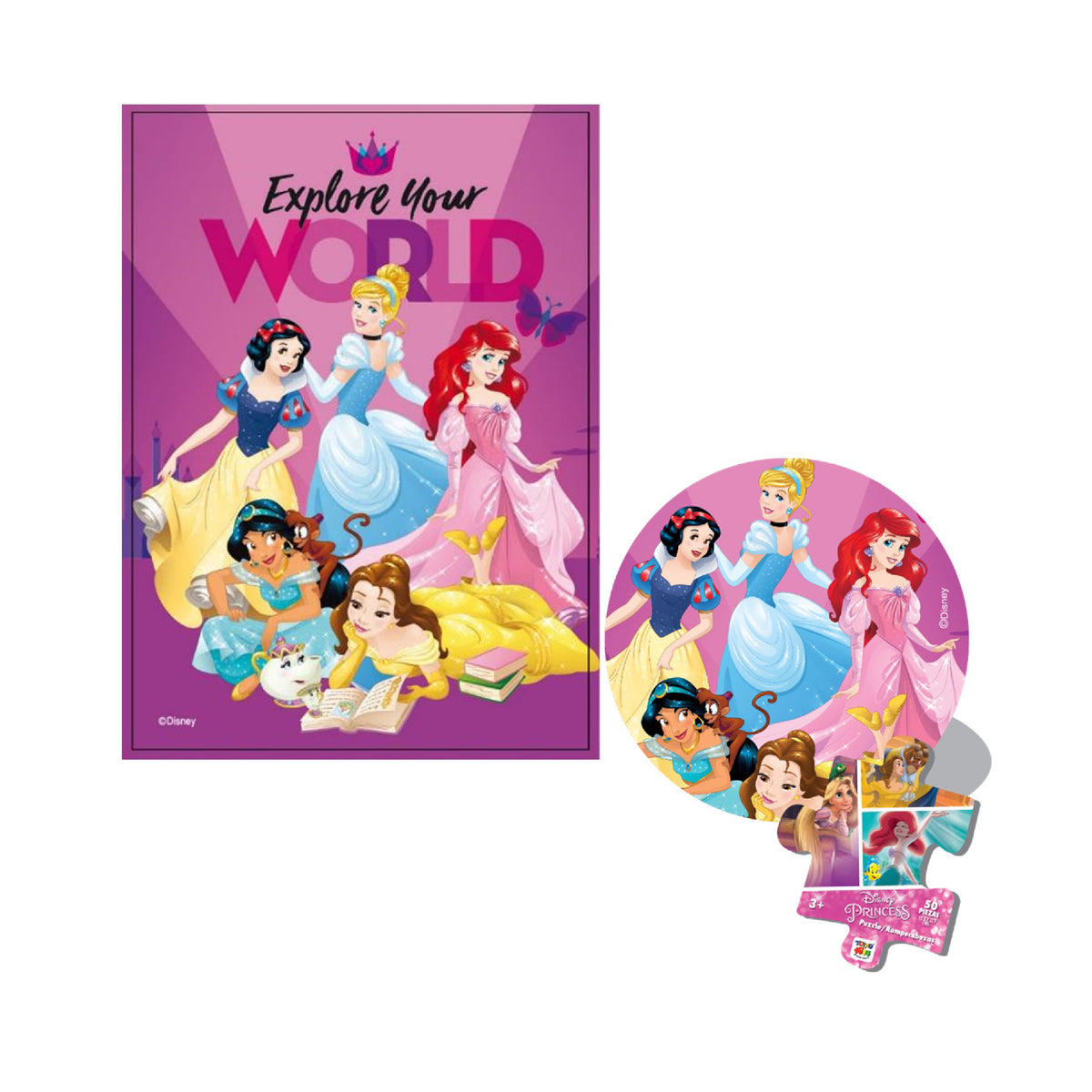 PUZZLE ESFERA 50 PCS PRINCESAS