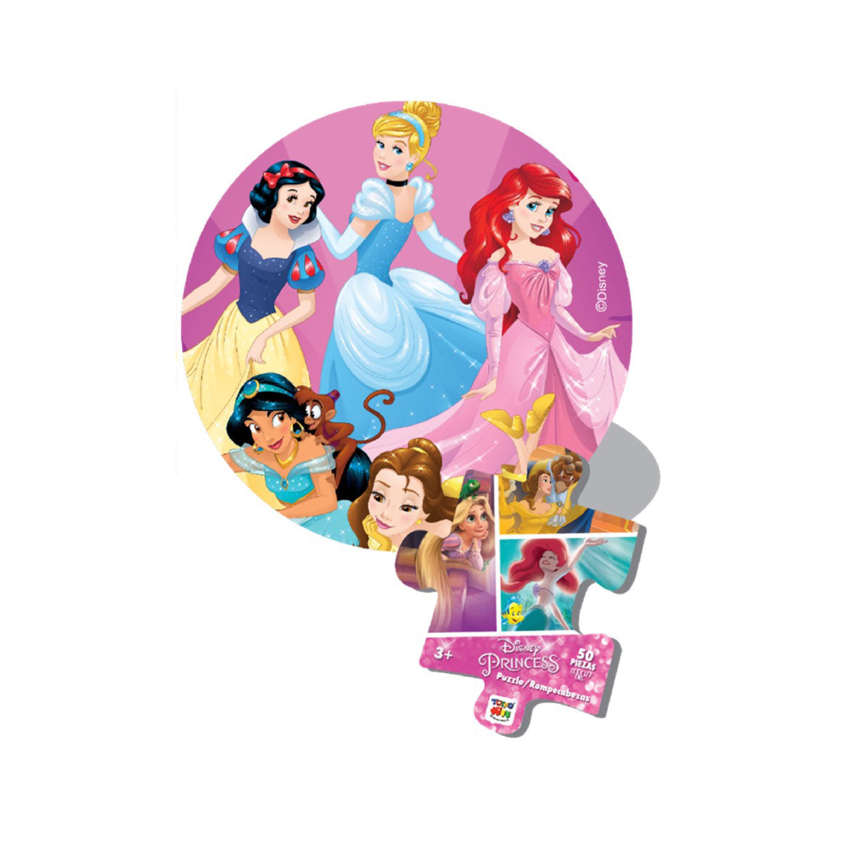 PUZZLE ESFERA 50 PCS PRINCESAS