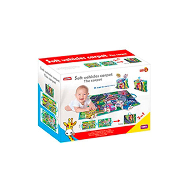 Alfombra De Juego Blanda Con Vehículos - Set Interactivo - Toyng - Toyng Chile