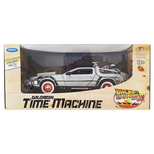 Back To The Future III Delorean Escala 1:24 - Welly - Toyng Chile