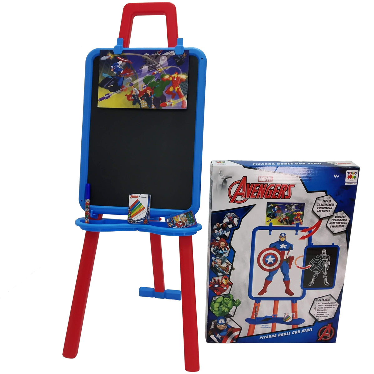 Pizarra Doble Con Atril Avengers