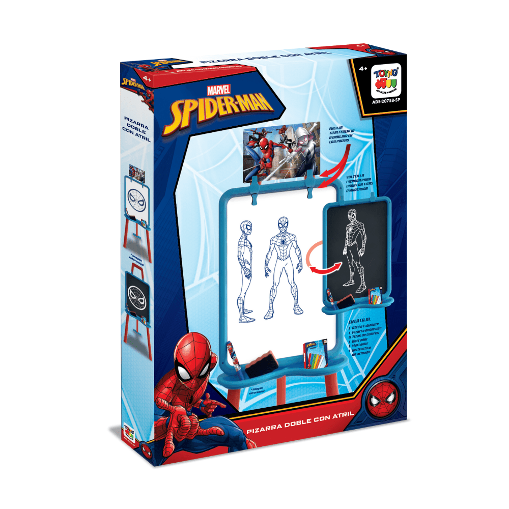 Juego Educativo Pizarra Doble Con Atril - Spiderman - Toyng Chile