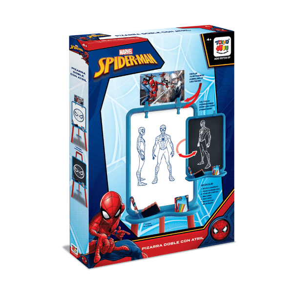 Juego Educativo Pizarra Doble Con Atril - Spiderman - Toyng Chile