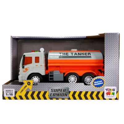 Camion Esc. 1:16 Fricc. C/Luz Y Sonido Tanque Agua Nar