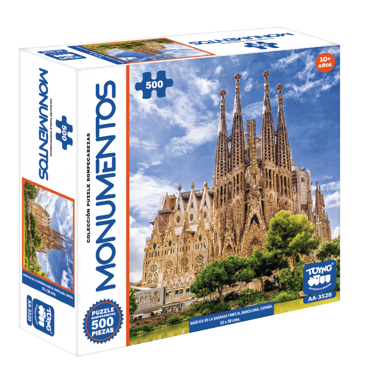 Puzzle Basílica De La Sagrada Familia (500 Piezas) - Toyng - Toyng Chile