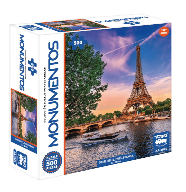 Puzzle Torre Eiffel (500 Piezas) - Toyng - Toyng Chile